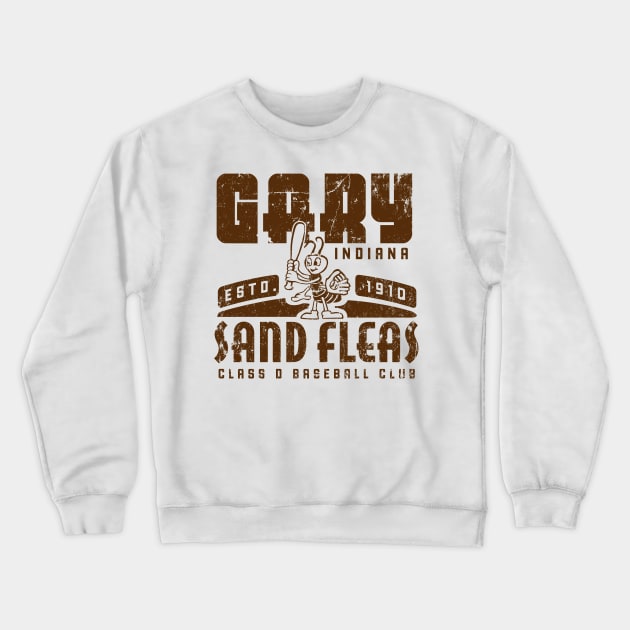 Gary Indiana Sand Fleas Baseball Crewneck Sweatshirt by MindsparkCreative